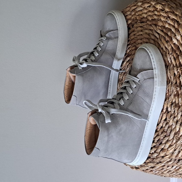 GREATS Brooklyn Womens‎ Royal High Top Grey Suede Athleisure Sneakers EU38/US7.5 - Picture 1 of 10